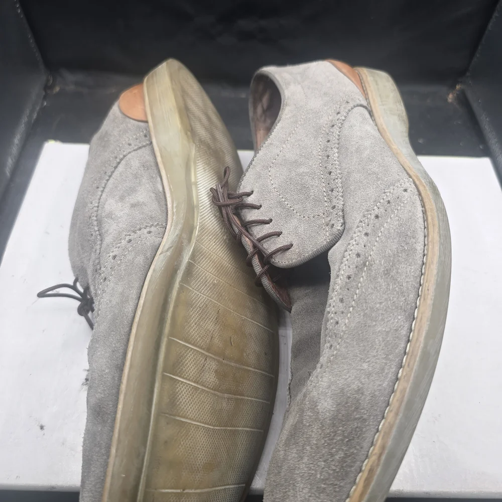 J Brand Light Gray Suede‎ Oxfords